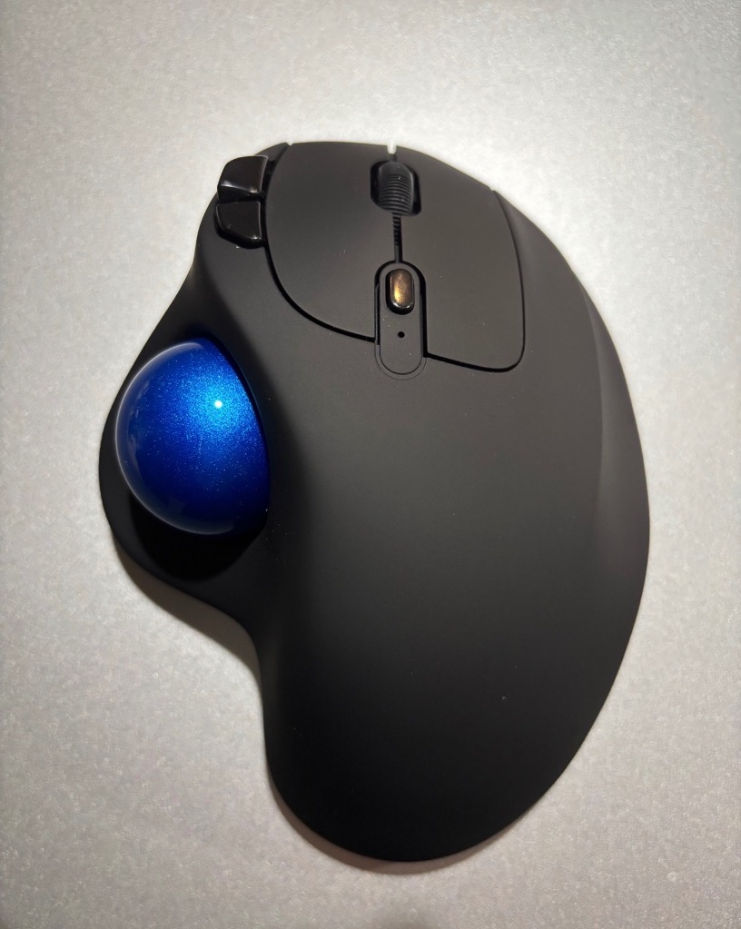 トラックボール ワイヤレスマウス Bluetooth+2.4GHz ボール ダブル