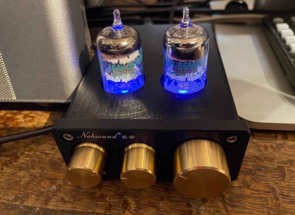 Nobsound マッチドペア 7ピン GE JAN 5654W 真空管 6AK5 / 6J1 /6Ж1