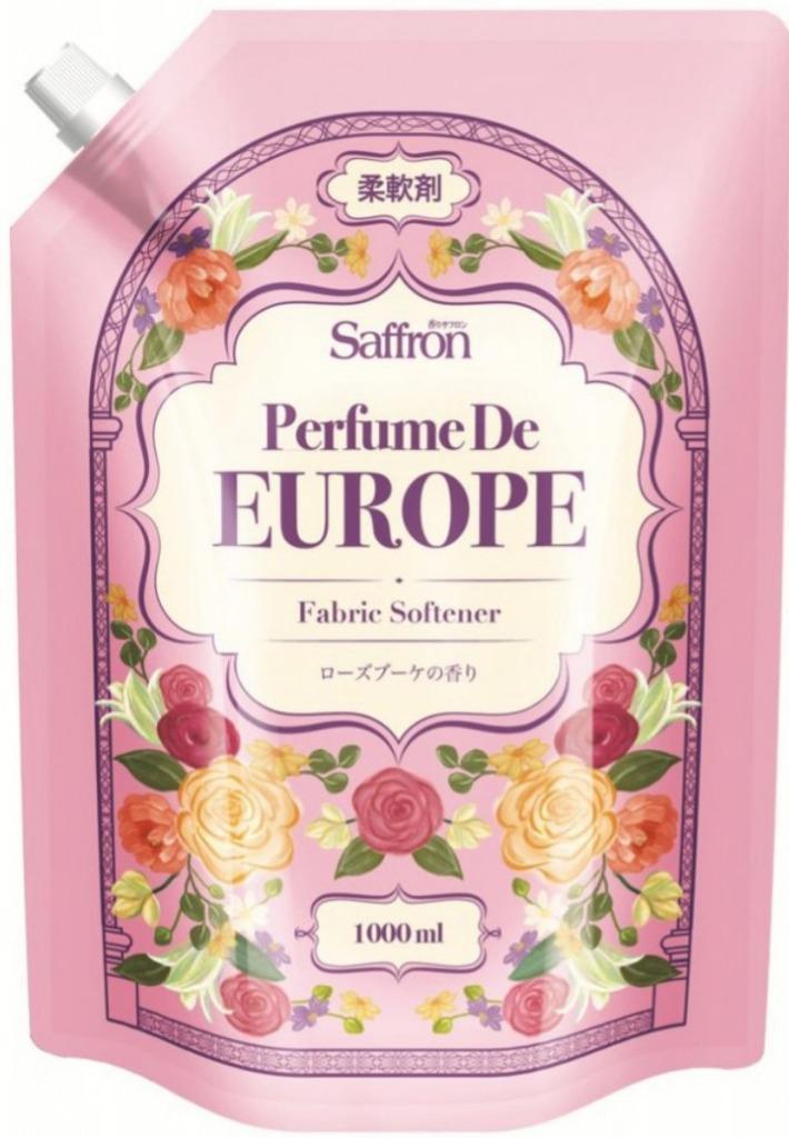 香りサフロン 柔軟剤 パフュームドヨーロッパ ローズブーケの香り 大