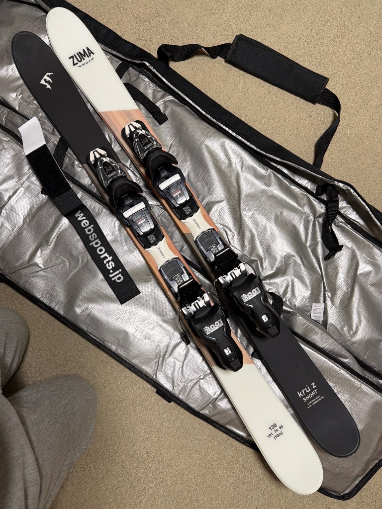 スワロー ショートスキー ケース付 ZUMA KRU:Z SHORT 120cm＋ルック