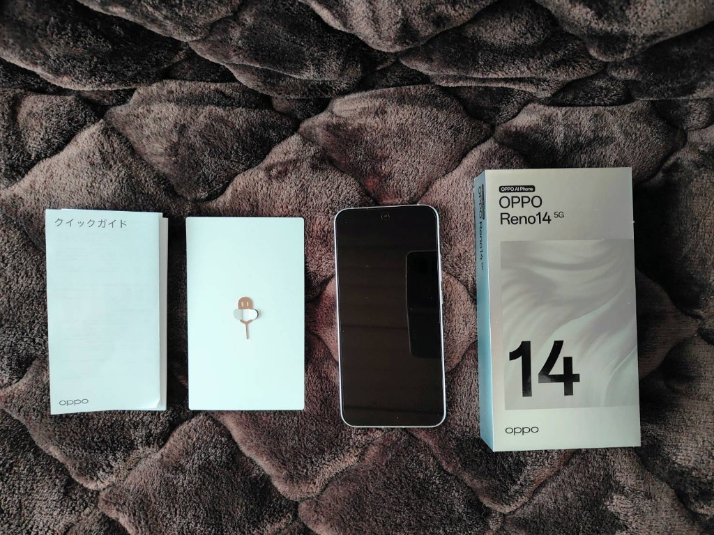 OPPO Reno14 5G 6.6インチ メモリー12GB ストレージ256GB オパール