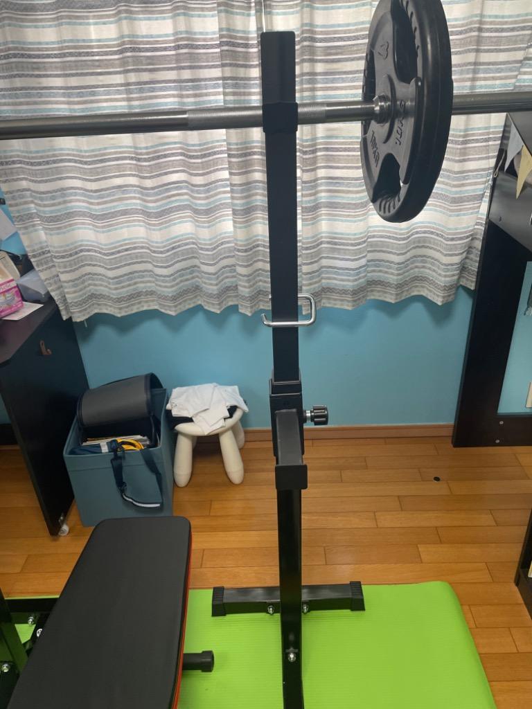 バーベルスタンド スクワットラック 分離型 ベンチプレス台 パワー