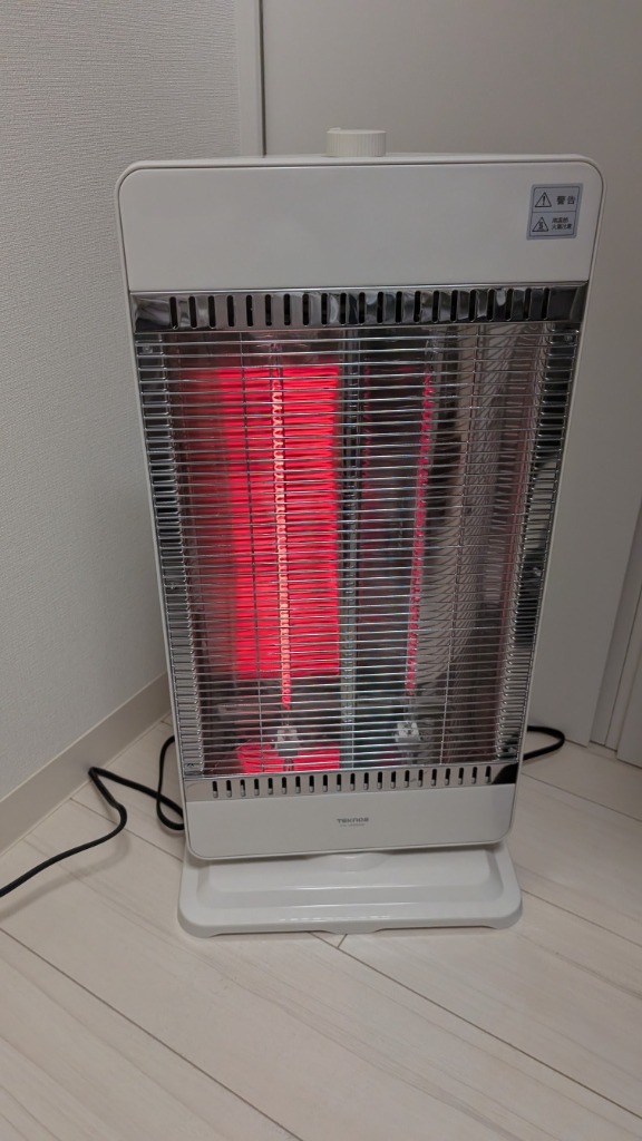 TEKNOS カーボンヒーター CH-IR900W （ホワイト） 電気ストーブ - 最