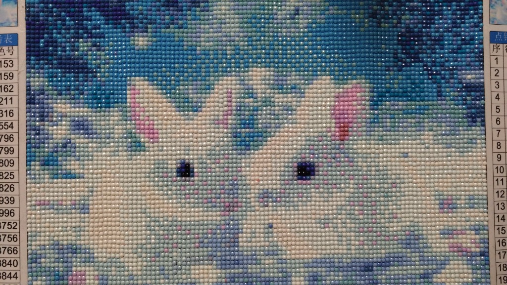 ダイヤモンドアート うさぎ ウサギ 全面貼り ダイヤモンド刺繍 30cm