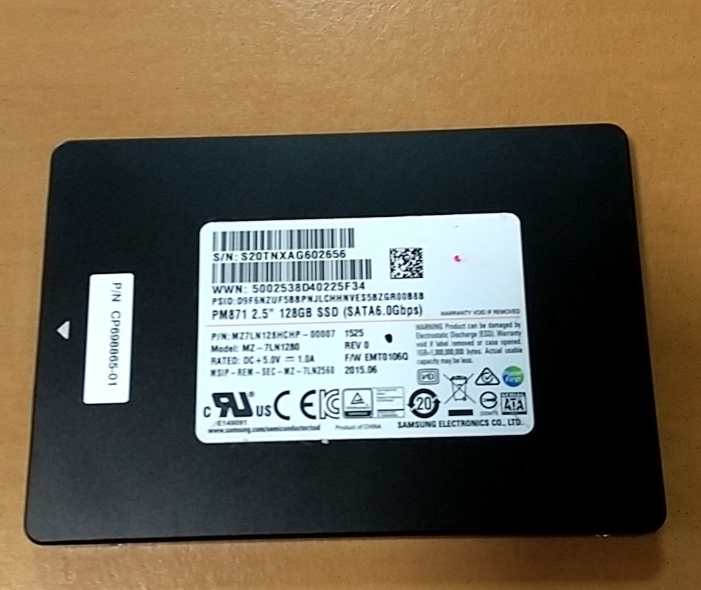 激安 2.5インチSSD 128GB(容量選べます) 内蔵 中古品 安心保証付