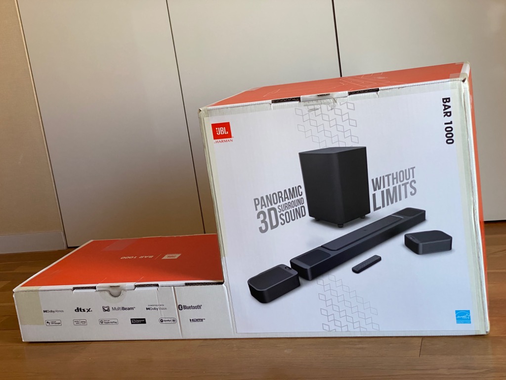 JBL JBL BAR 1000 7.1.4ch 完全ワイヤレスサラウンドシステム