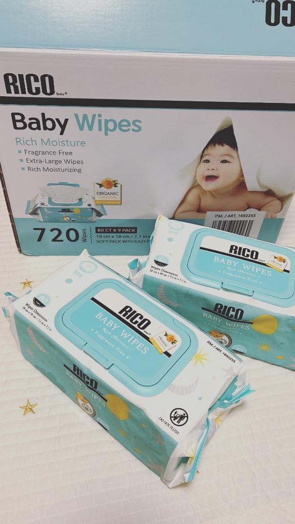 コストコ（Costco） RICO Baby ベビーワイプ おしりふき 100枚×9パック