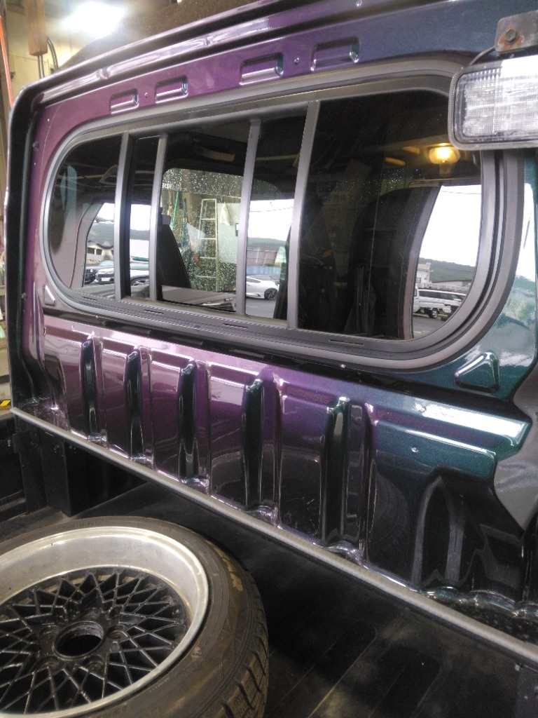 スライドリアガラス 開閉式 ダイハツ ハイゼット ジャンボ 500系