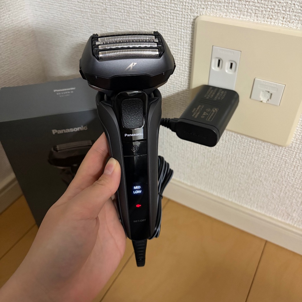 ラムダッシュ シェーバー パナソニック ES-LVFX-K [ブラック] : ア