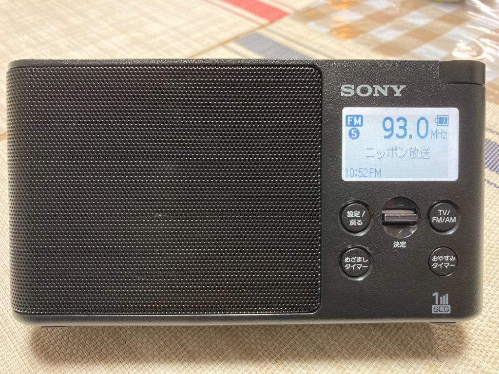 SONY ワンセグTV音声/FMステレオ/AMラジオ XDR-56TV/B ブラック ラジオ
