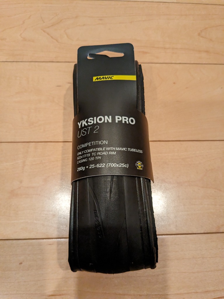 Mavic Yksion Pro UST 2 チューブレスレディ タイヤ 700c イクシオン