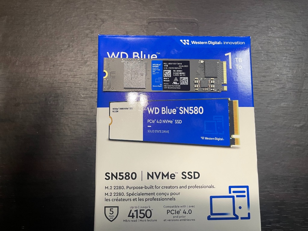 Western Digital WDS100T3B0E ［WD Blue SN580 M.2 Type2280 NVMe 1TB