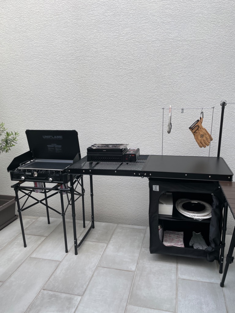 DOD クッキングキング TB5-723-BK（ブラック） アウトドアテーブル