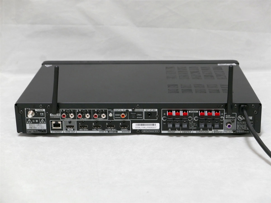 価格.com - 『背面。スピーカー端子はバネ式。』ONKYO TX-L50 鴻池賢三