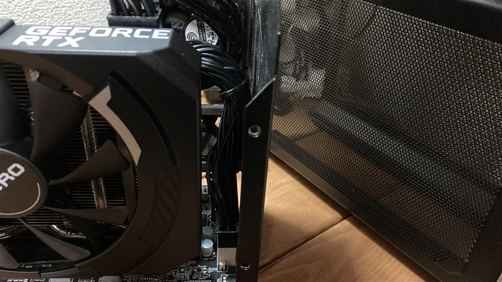 GPU BOXに装着してます』 MSI GeForce RTX 3060 Ti AERO ITX 8G OC LHR