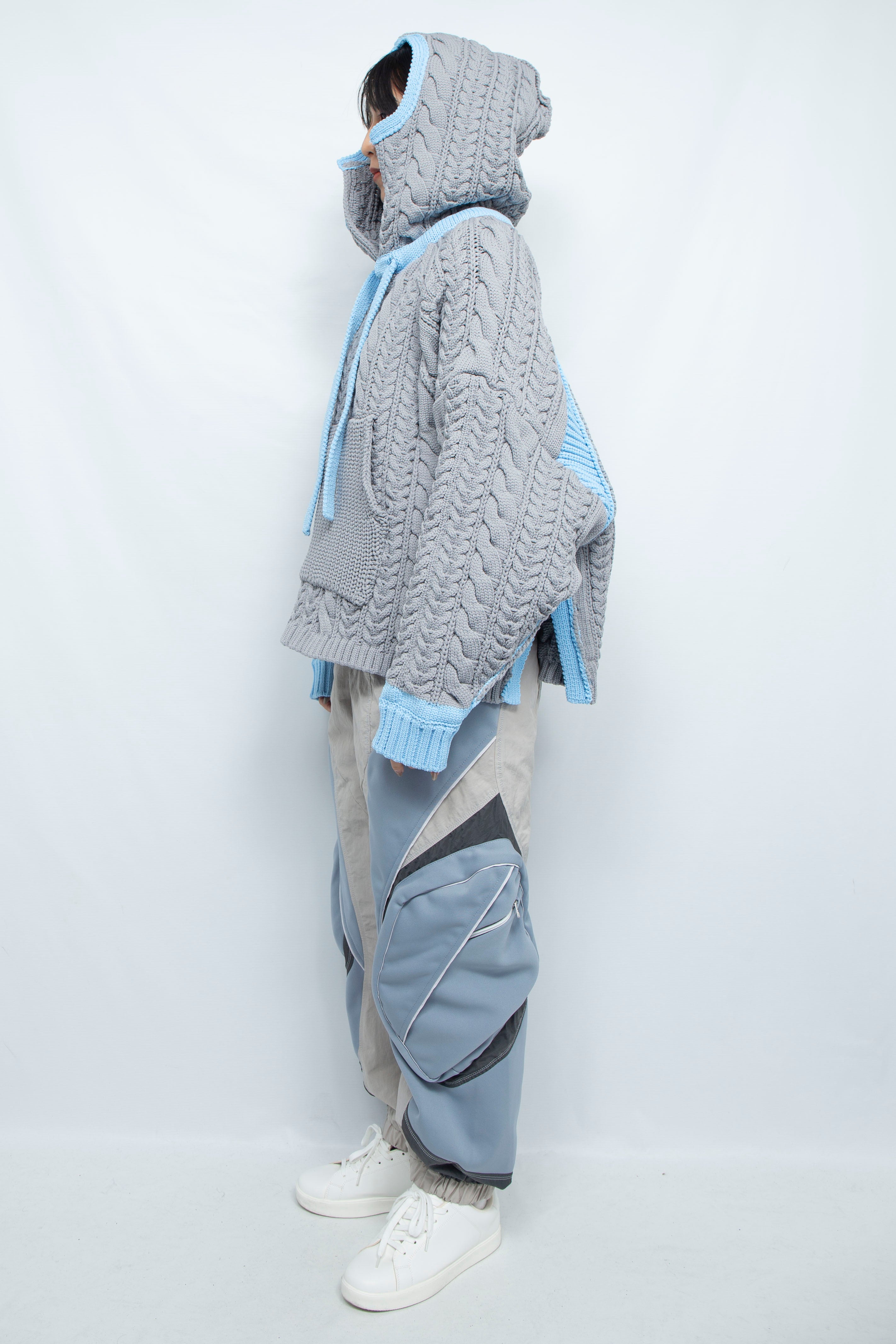 ケーブルニットビッグパーカー GRAY / BALMUNG（バルムング）通販 店舗