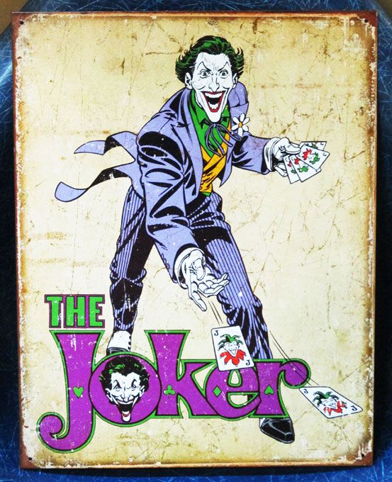 楽天市場】ブリキ看板 プレート THE JOKERジョーカーdcdcコミック