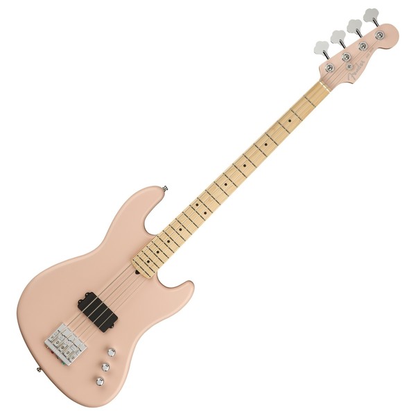 Fender Flea Jazz Bass Active MN, Satin Shell Pink at Gear4music