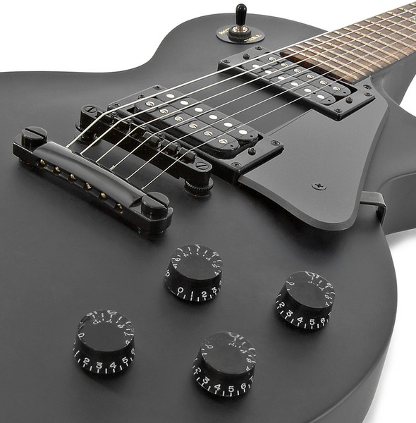 Epiphone Goth Les Paul Studio, Black Satin w/ Black Hardware at