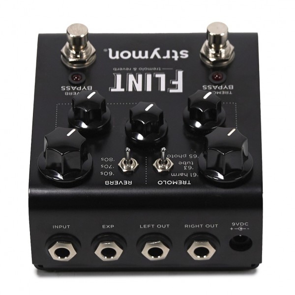 Strymon Flint V1 Tremolo & Reverb Pedal, Black Knob Edition