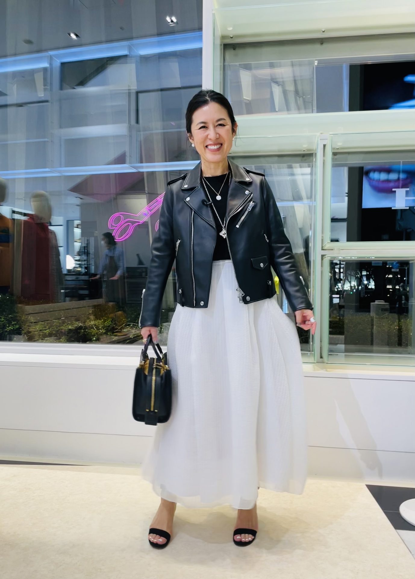 COACH表参道ストアで買った、 黒のレザーライダース｜大草直子の毎日