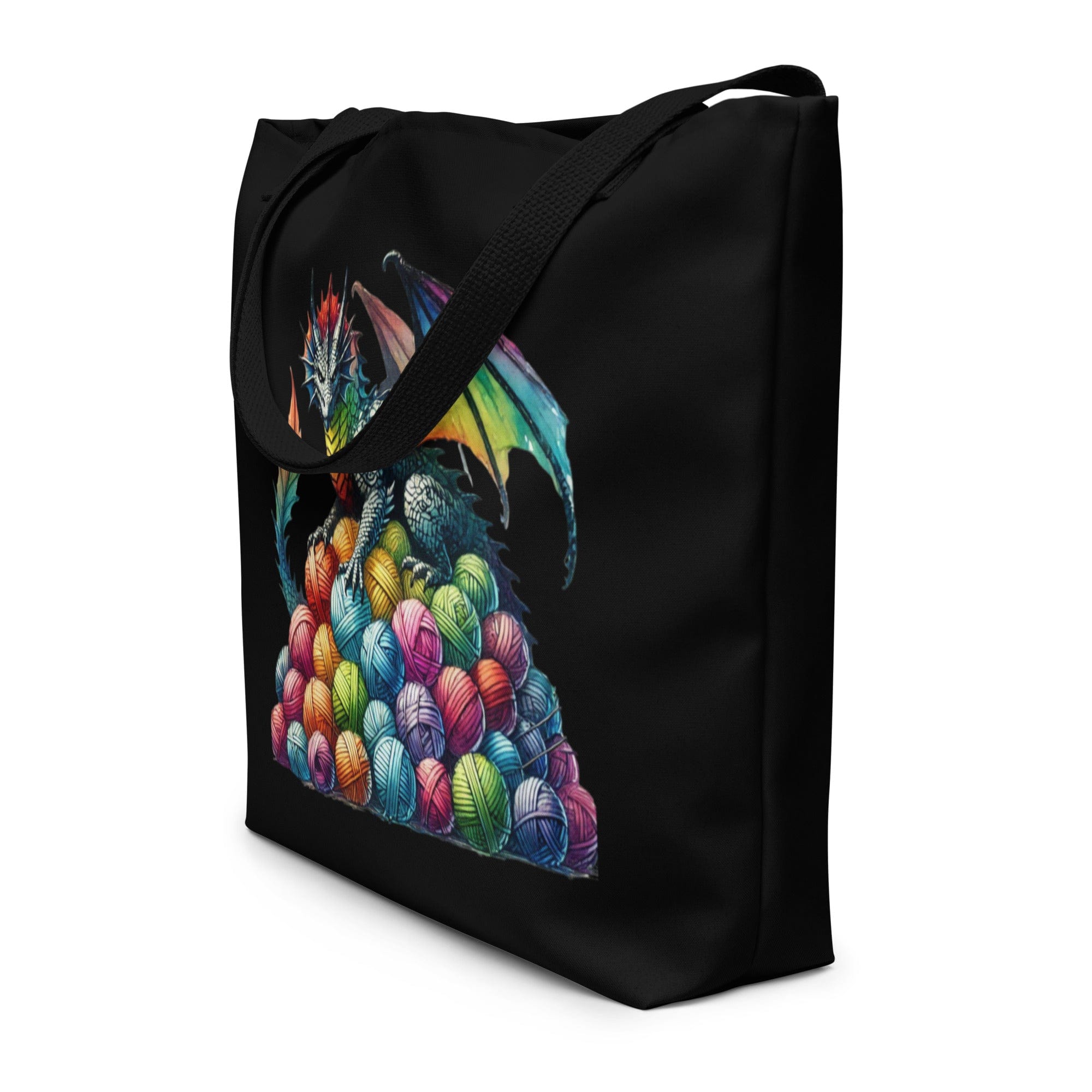 Yarn Dragon' Large Tote Fantasy Project Bag for Knitters