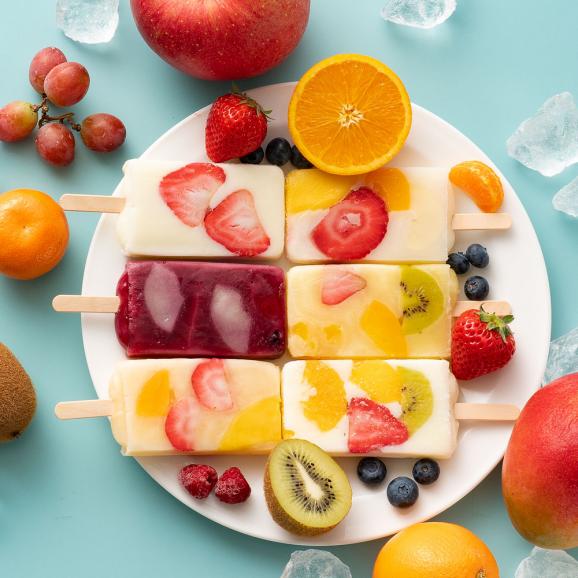 ギフト アイス 果肉いっぱいどきゅんと アイスキャンディ― 6種から3種