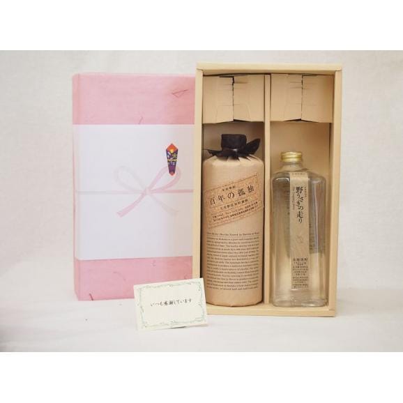 贈り物セット麦米焼酎 2本セット(黒木本店 百年の孤独 麦 720ml 野