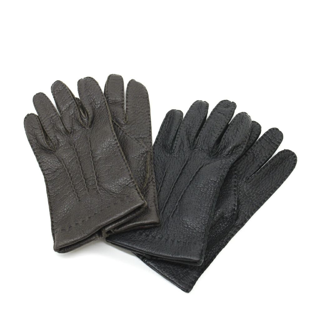 DENTS デンツ ペッカリー アンライニンググローブ BARK 【ブラウン