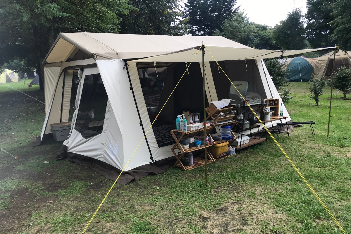 オガワ ロッジシェルターT/C 3375 5人用｜行け！RINRINキャンプ部！！