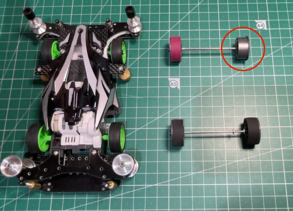 ミニ四駆】VZマシンにペラタイヤを装着する☆ | リオンチャンネル