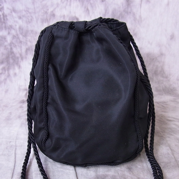 PRADA/プラダ ビーズ 刺繍 巾着袋/ショルダーバッグ B3768の買取実績