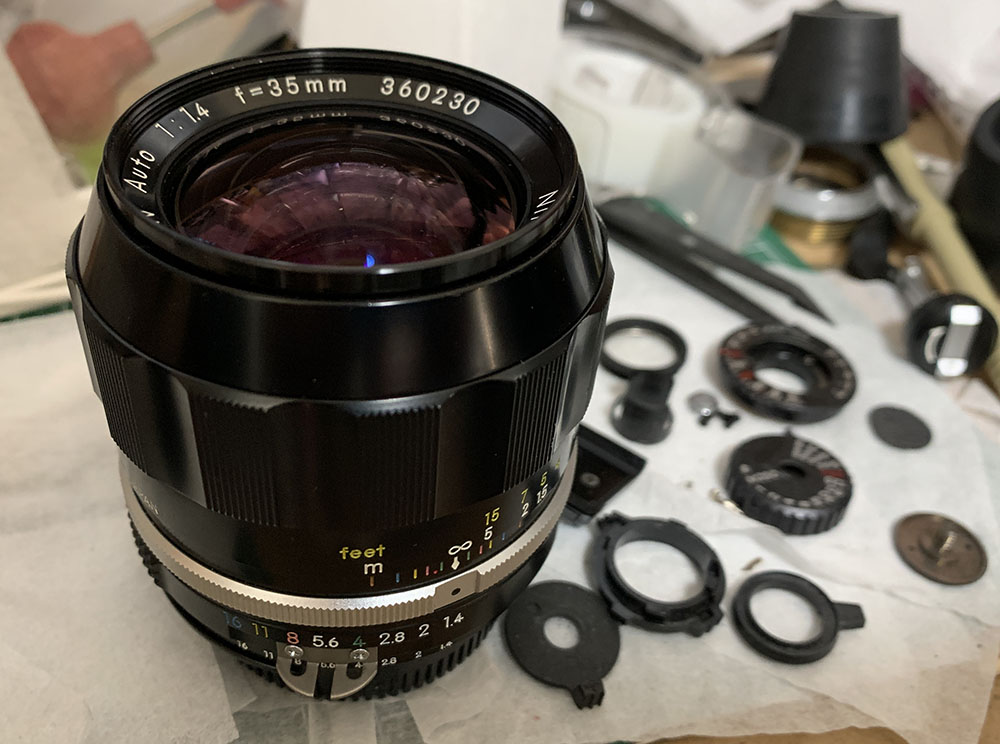 Repair: Nikkor-N 35mm f/1.4 Auto | Richard Haw's Classic Nikon