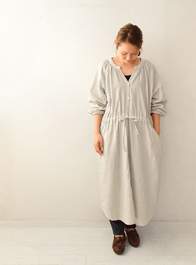 ギャザーワンピース【2】 | 生地と型紙のお店 Rick Rack