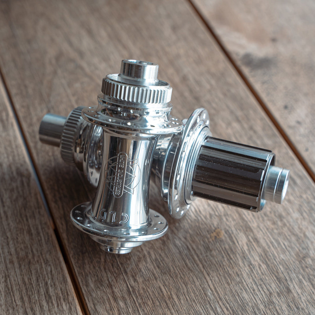 WHITE INDUSTRIES ハブ前後セット CLD [ポリッシュ] 12mm スルー