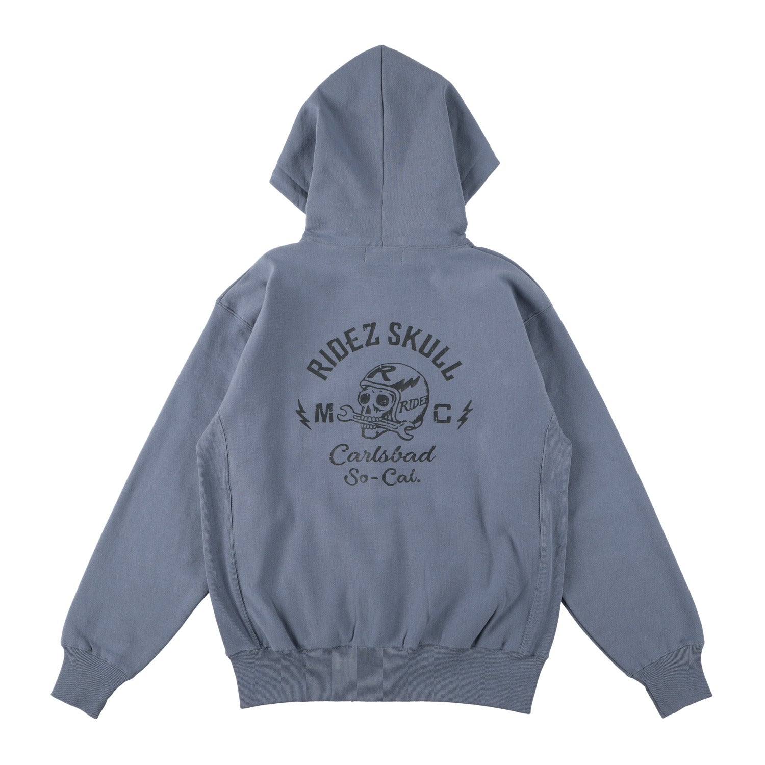 RIDEZ SKULL MC ZIP PARKA 12oz 厚手スカル ジップパーカー RHD04
