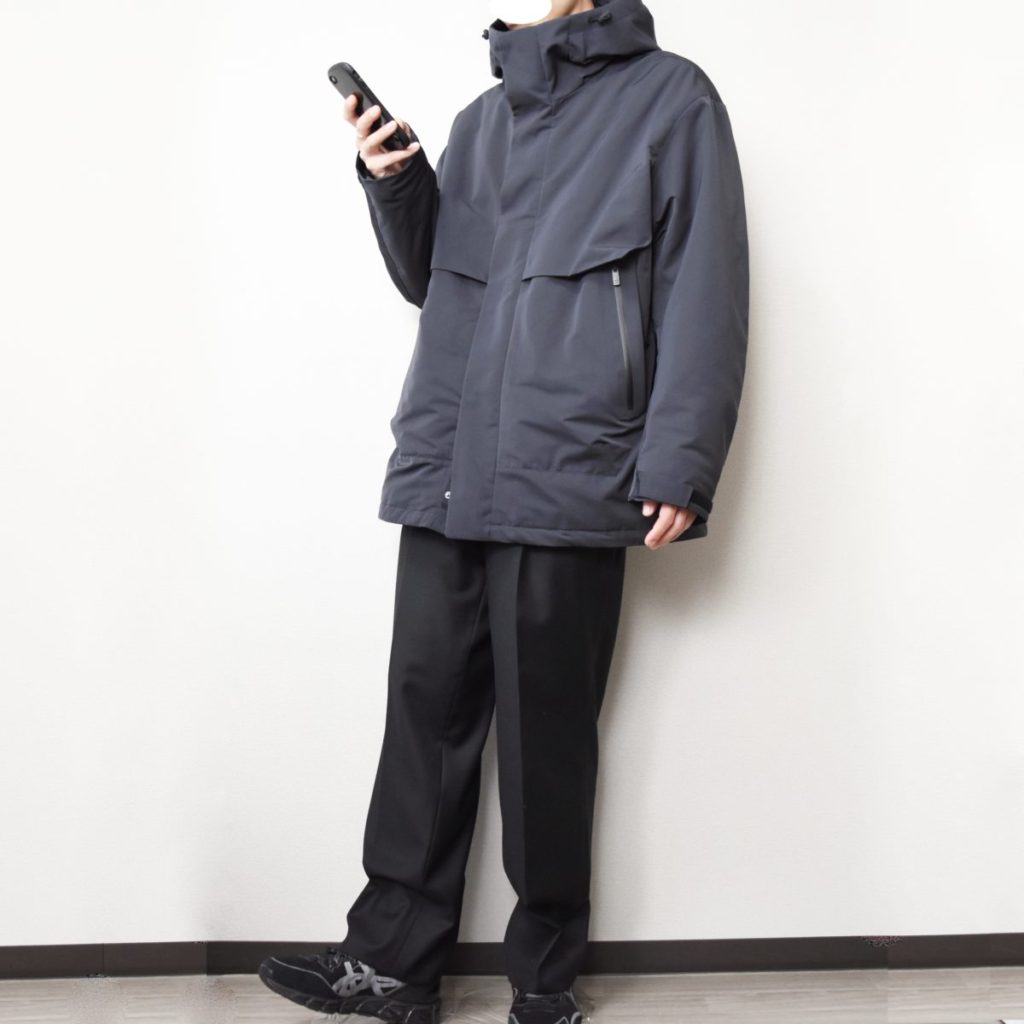 UNIQLO +J ハイブリッドダウンパーカをレビュー。着こなしから