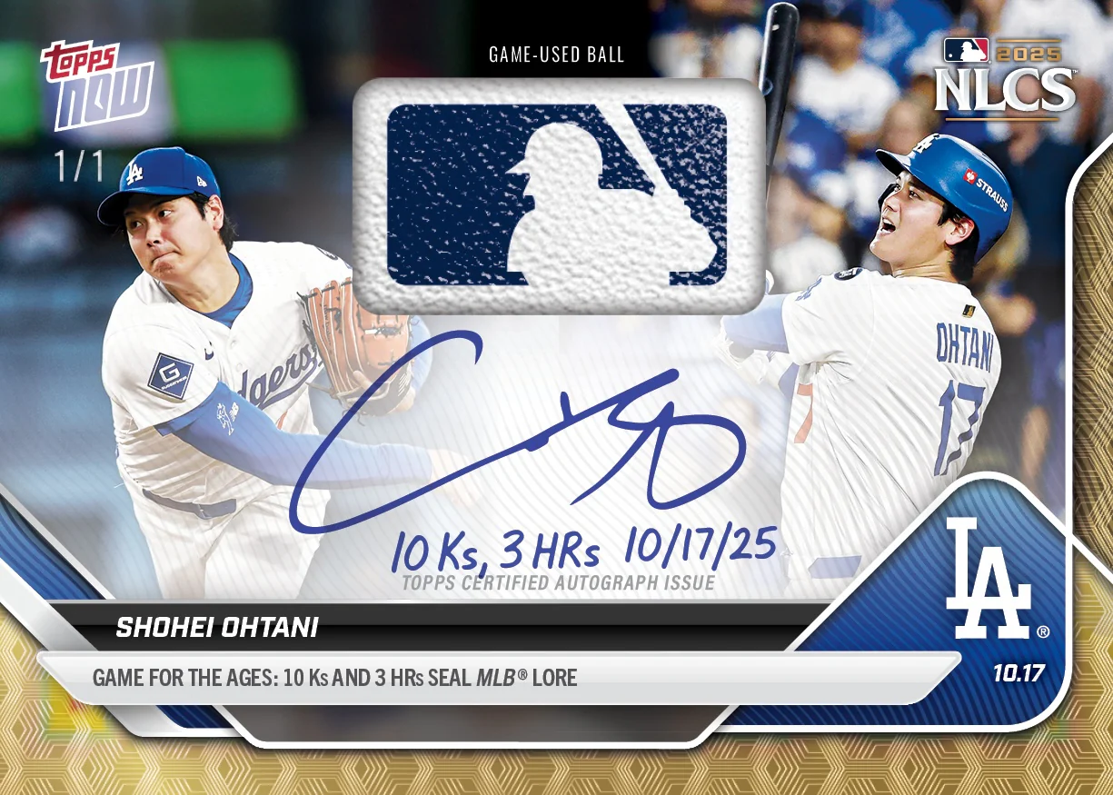 Topps NOW® が大谷翔平をフィーチャーした Opal Chrome をリリース