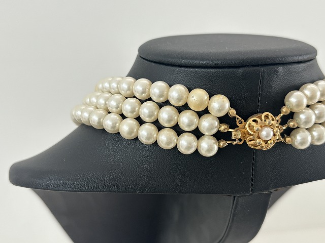パール ラインストーン ネックレス USA ヴィンテージ
