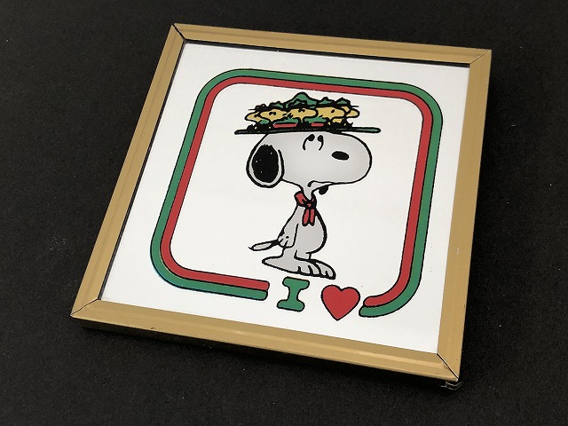 スヌーピー・ウッドストック レトロミラー