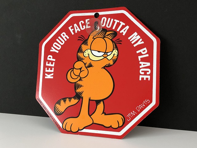 ガーフィールド メッセージサインプレート USA オールド ヴィンテージ