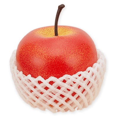 リンゴ】FANS ネット付き！果物スクイーズマスコット | オンライン