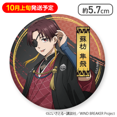 原画展 WINDBREAKER 蘇枋隼飛 缶バッジ ウィンドブレーカー ウィンブレ