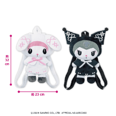 マイメロディ クロミ月夜のメロクロぬいぐるみリュック | オンライン