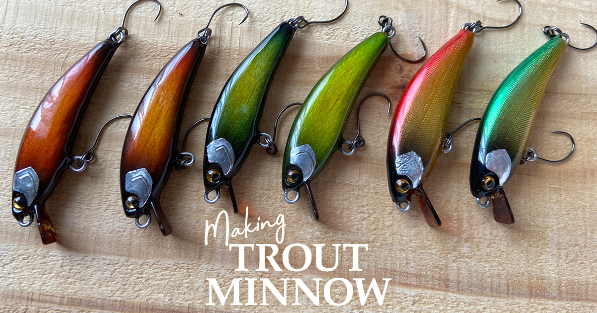 渓流トラウト用シンキングミノーを作ってみる – Riverside Depression