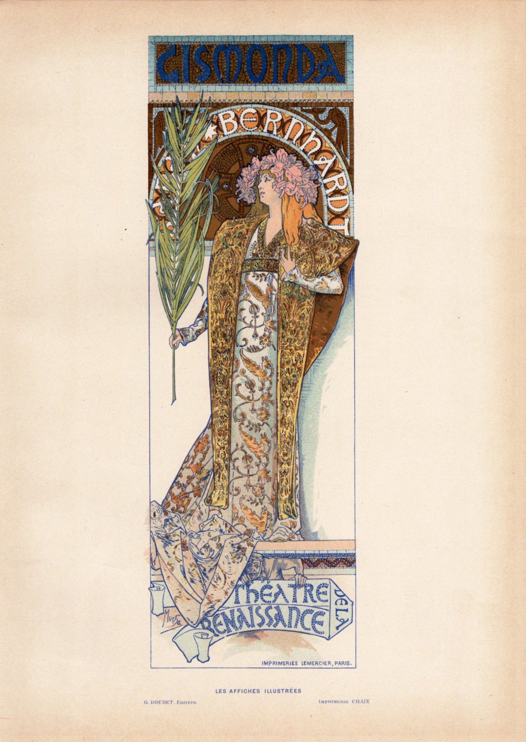 アルフォンス・ミュシャ ≪ジスモンダ≫ 1896年｜絵画・リトグラフ版画