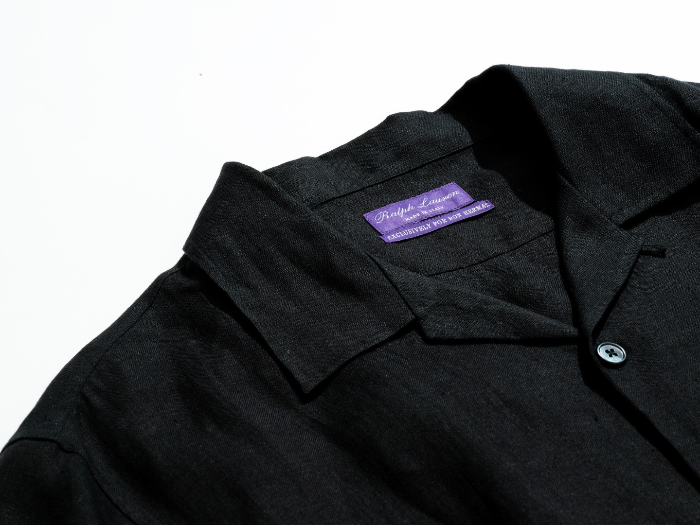 RALPH LAUREN PURPLE LABEL for Ron Herman Linen Camp Shirts 7.12