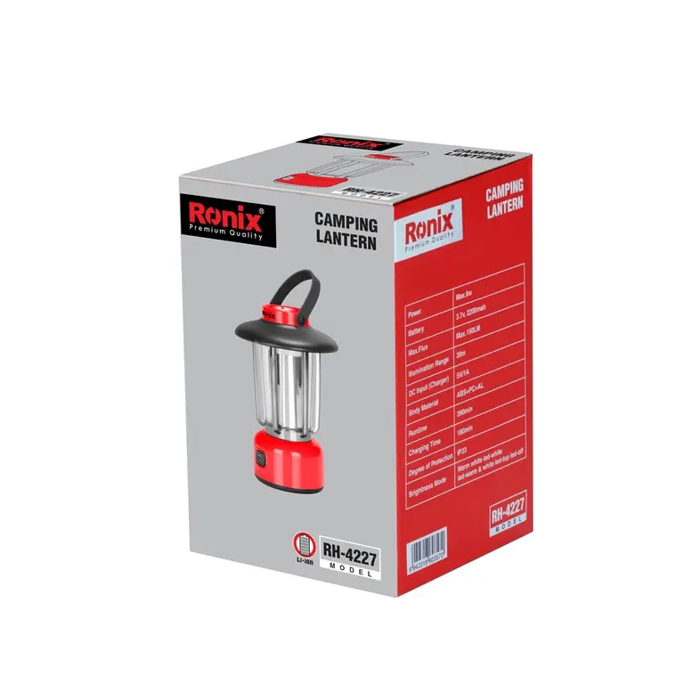 RH-4227 Rechargeable Lantern Light 6 W 150 Lu Foldable Handle