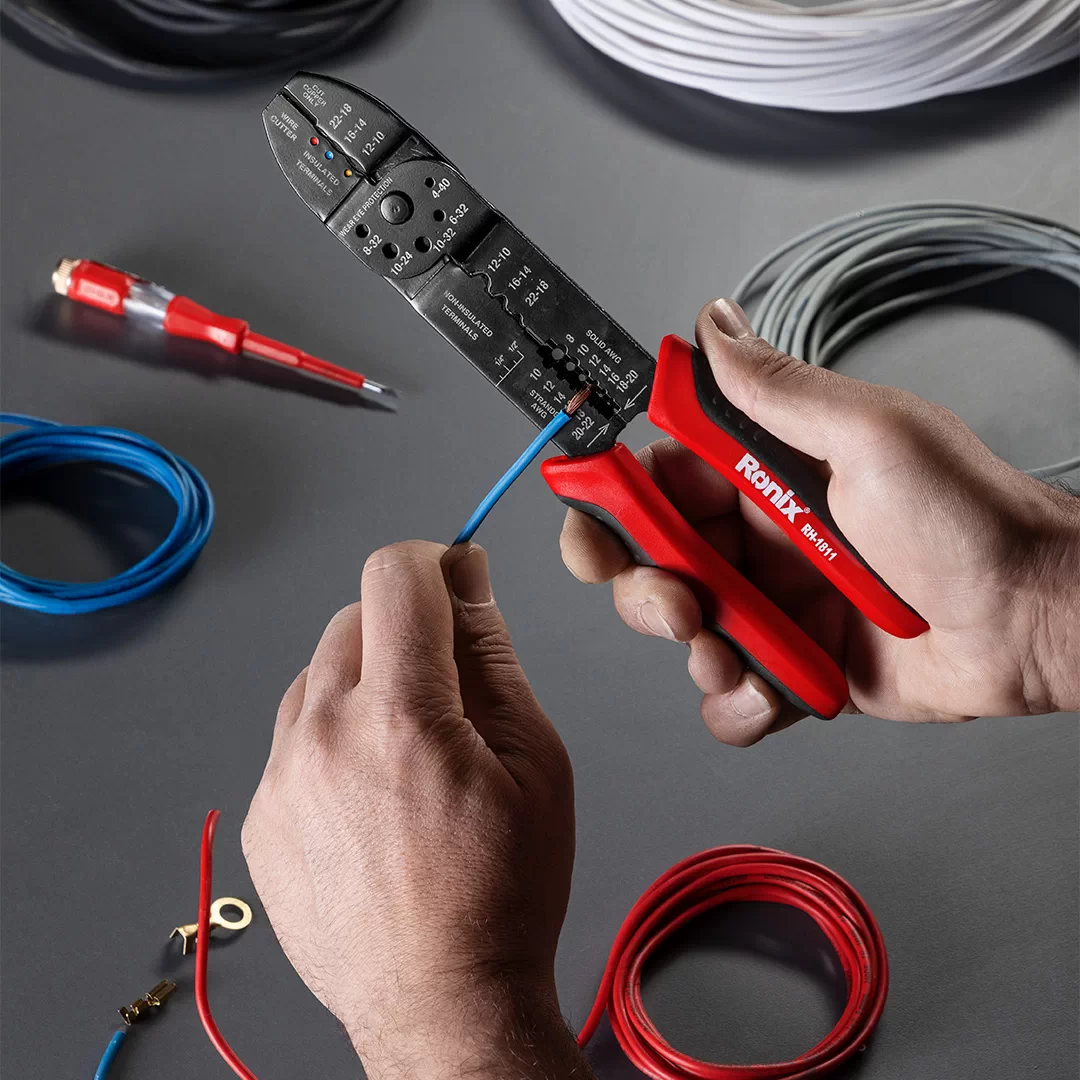 Ronix RH-1811, 10 Inch Crimping Plier | 🧰 Ronix Tools