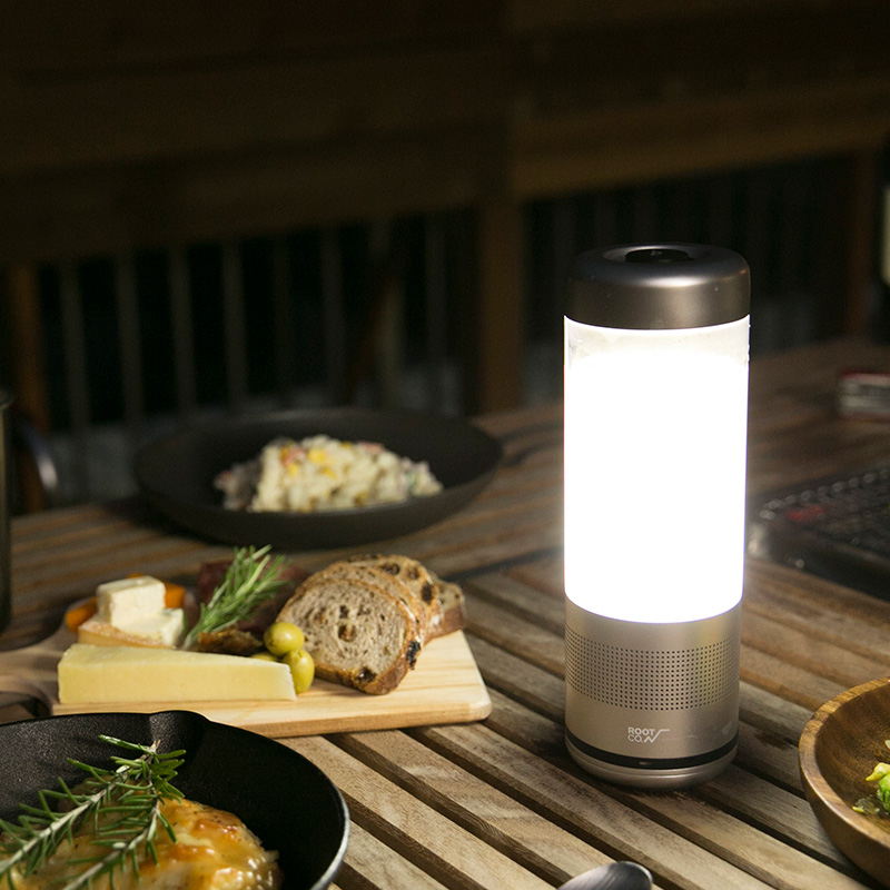 PLAYFUL BASE LANTERN SPEAKER BOTTLE. | ROOT CO. Designed in HAKONE.